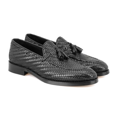  Ronald Siyah Erkek Deri Loafer