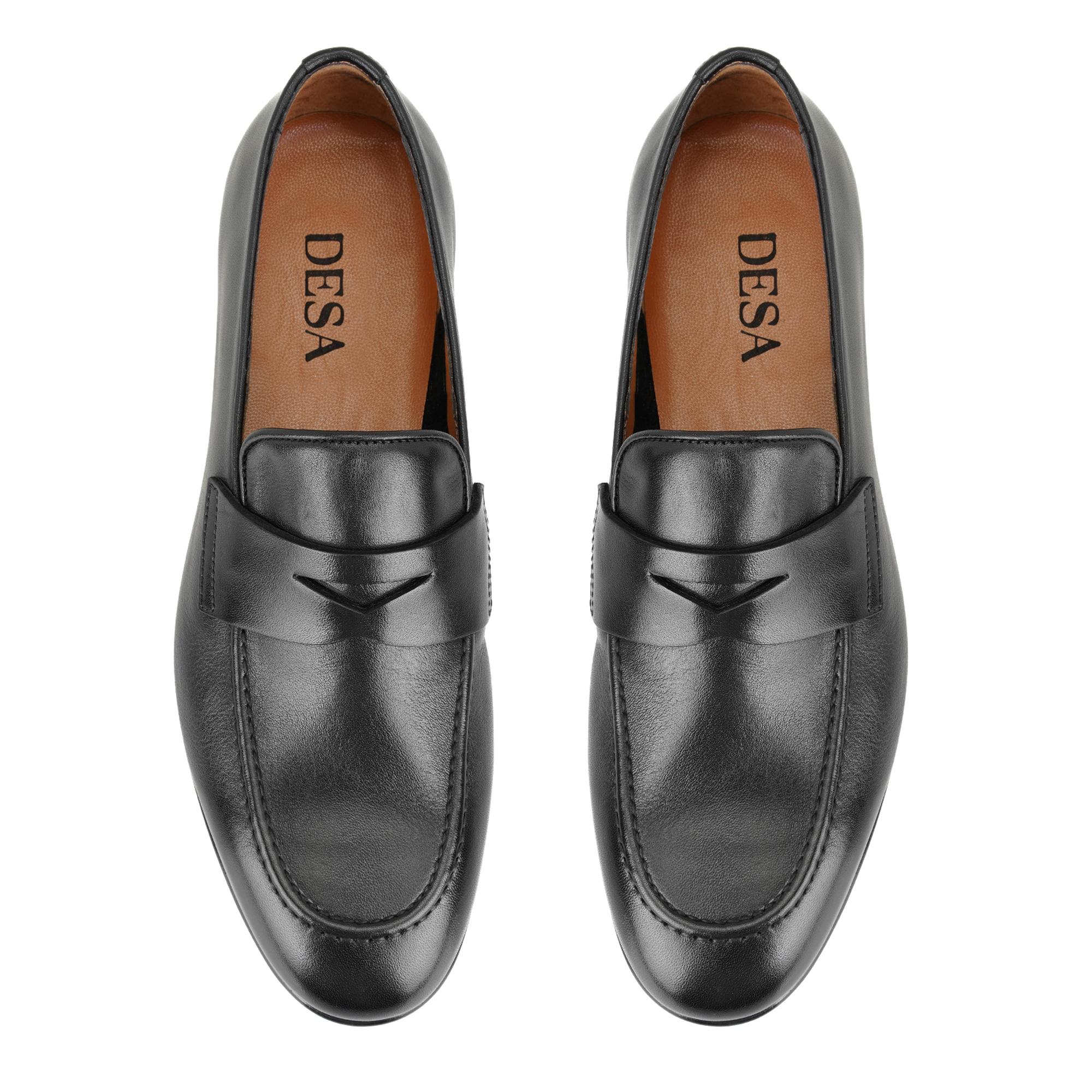 Derek Siyah Erkek Deri Günlük Ayakkabı