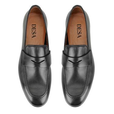  Derek Siyah Erkek Deri Günlük Ayakkabı