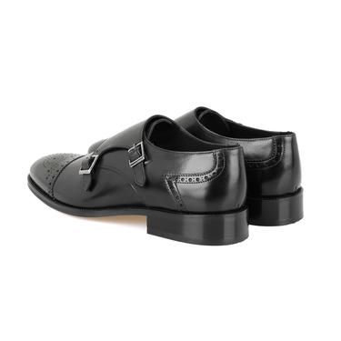  Wesley Siyah Erkek Deri Klasik Ayakkabı