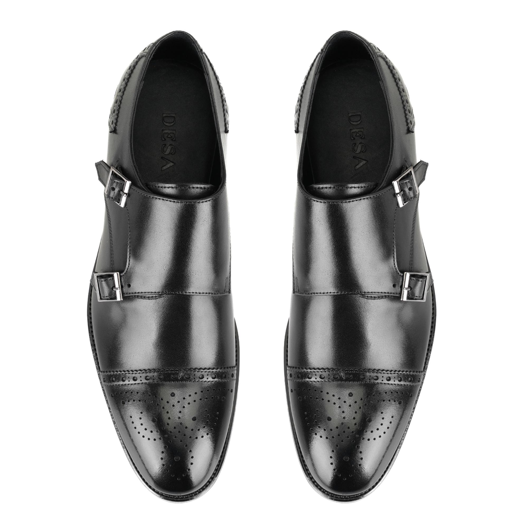 Wesley Siyah Erkek Deri Klasik Ayakkabı