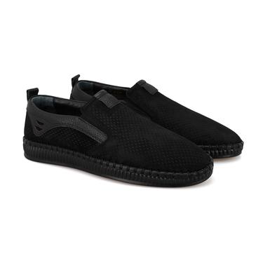  Lowell Siyah Erkek Günlük Nubuk Deri Ayakkabı