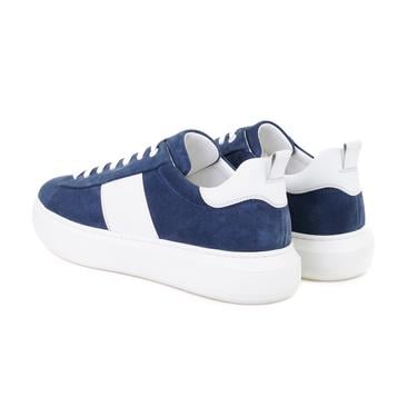  Stew Mavi Erkek Deri Spor Ayakkabı