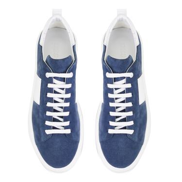  Stew Mavi Erkek Deri Spor Ayakkabı