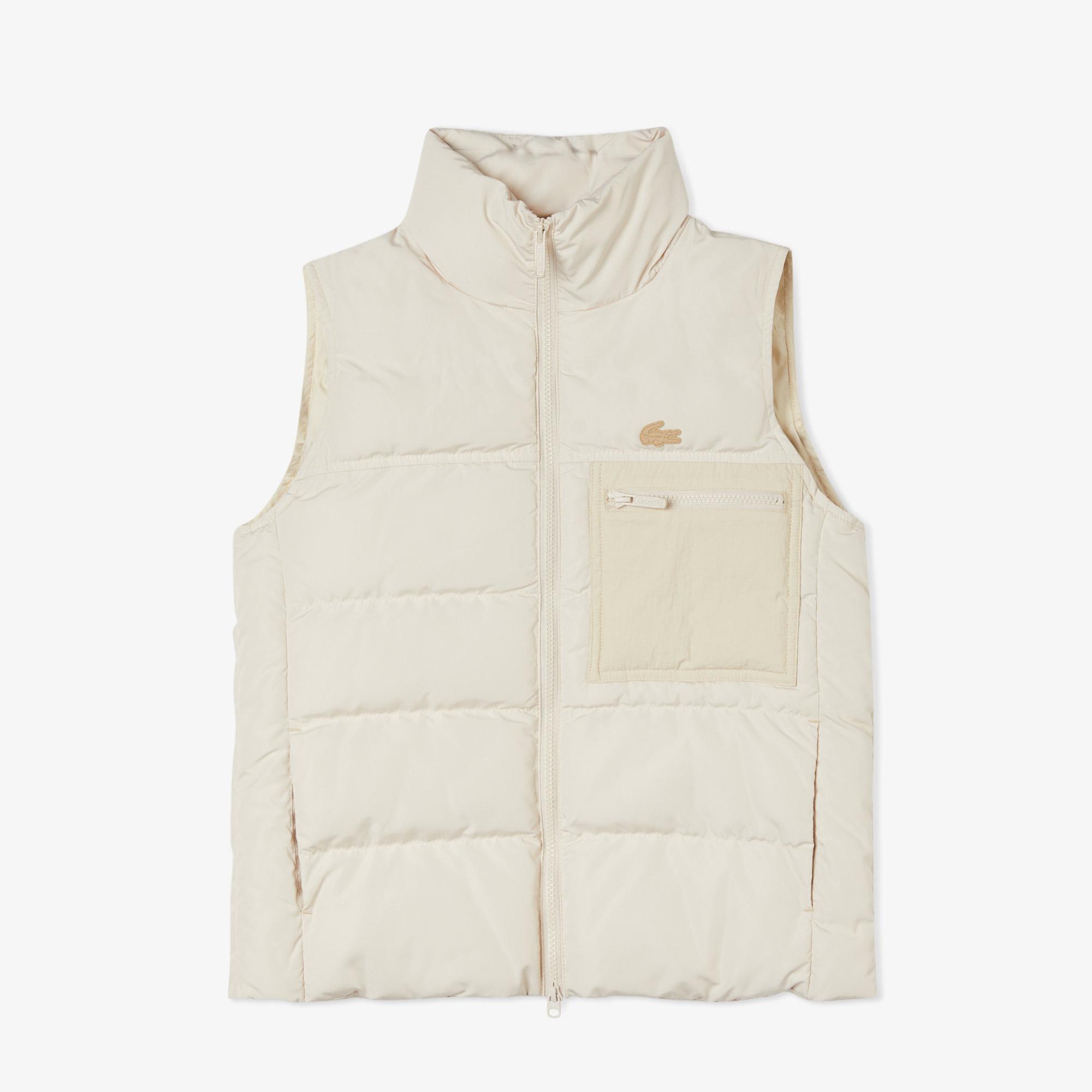 Kadın Dik Yaka Kapitone Bej Yelek