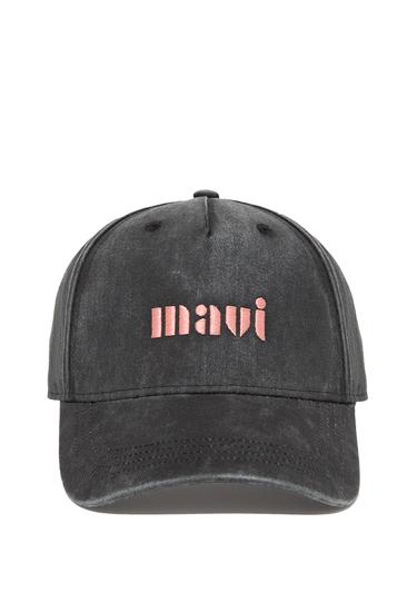  Mavi Mavi Logo Detaylı Antrasit Şapka 1912261-80777