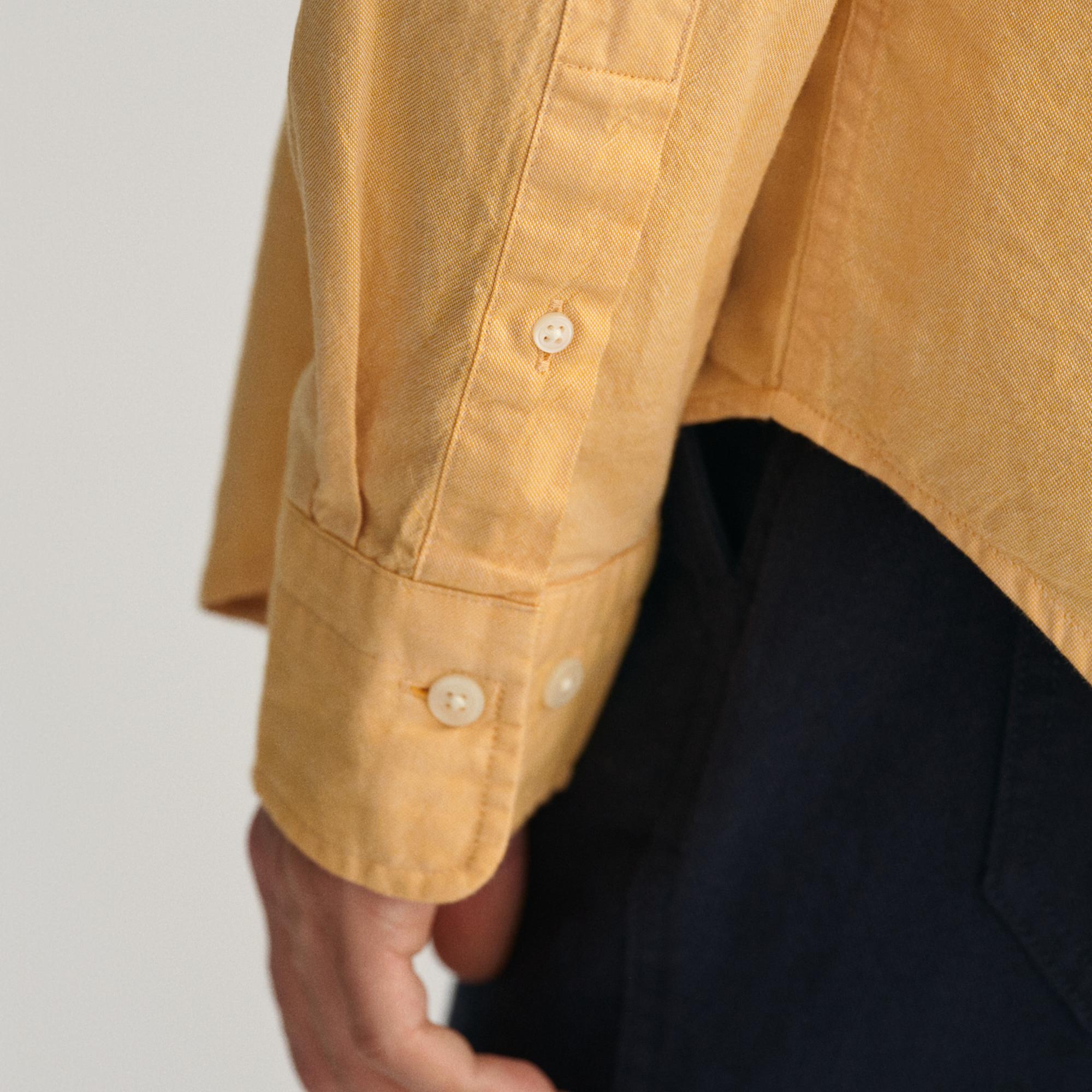 GANT Erkek Sarı Regular Fit Düğmeli Yaka Oxford Gömlek