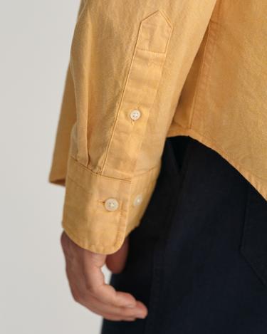  GANT Erkek Sarı Regular Fit Düğmeli Yaka Oxford Gömlek