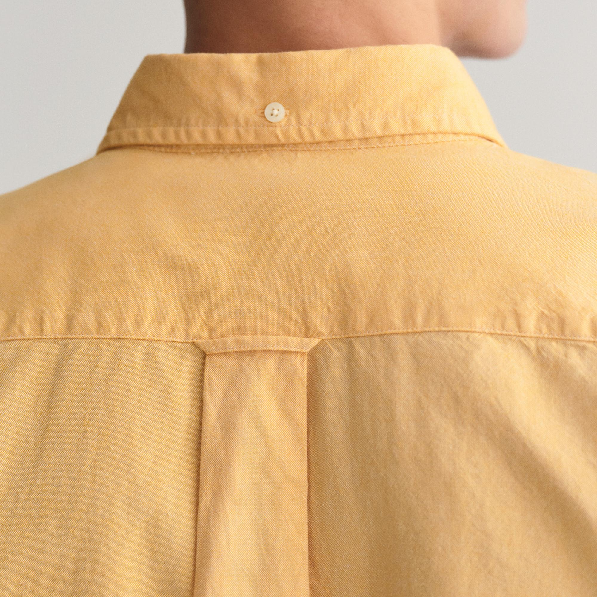 GANT Erkek Sarı Regular Fit Düğmeli Yaka Oxford Gömlek