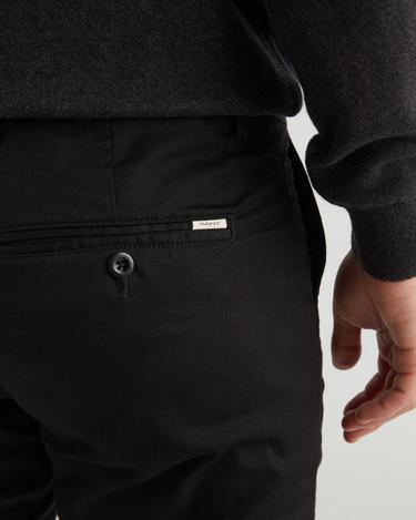  GANT Erkek Siyah Slim Fit Pantolon