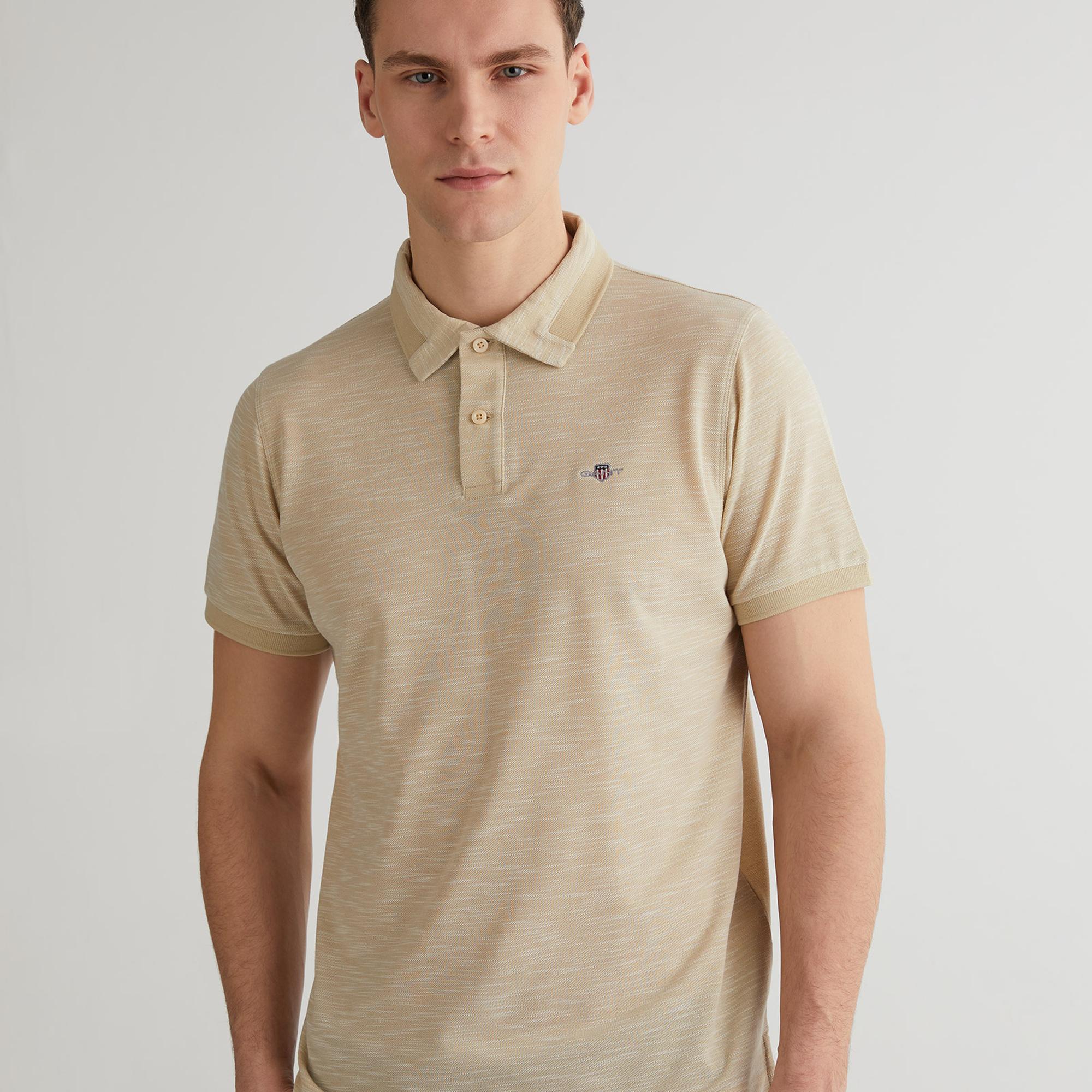 GANT Erkek Bej Regular Fit Polo