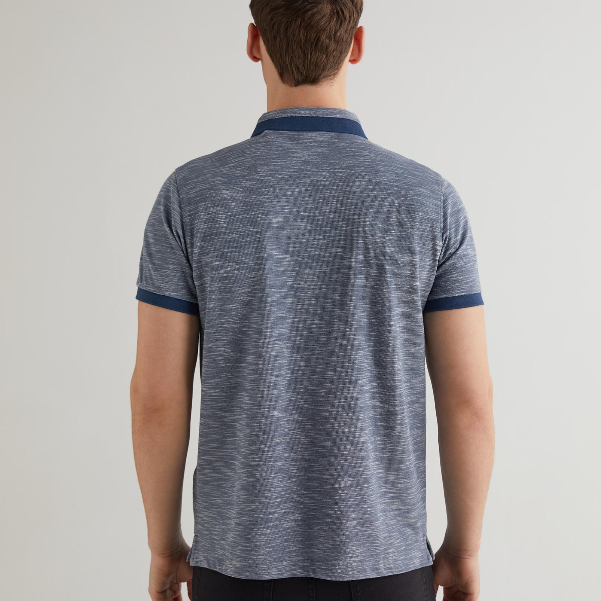 GANT Erkek Mavi Regular Fit Logolu Polo