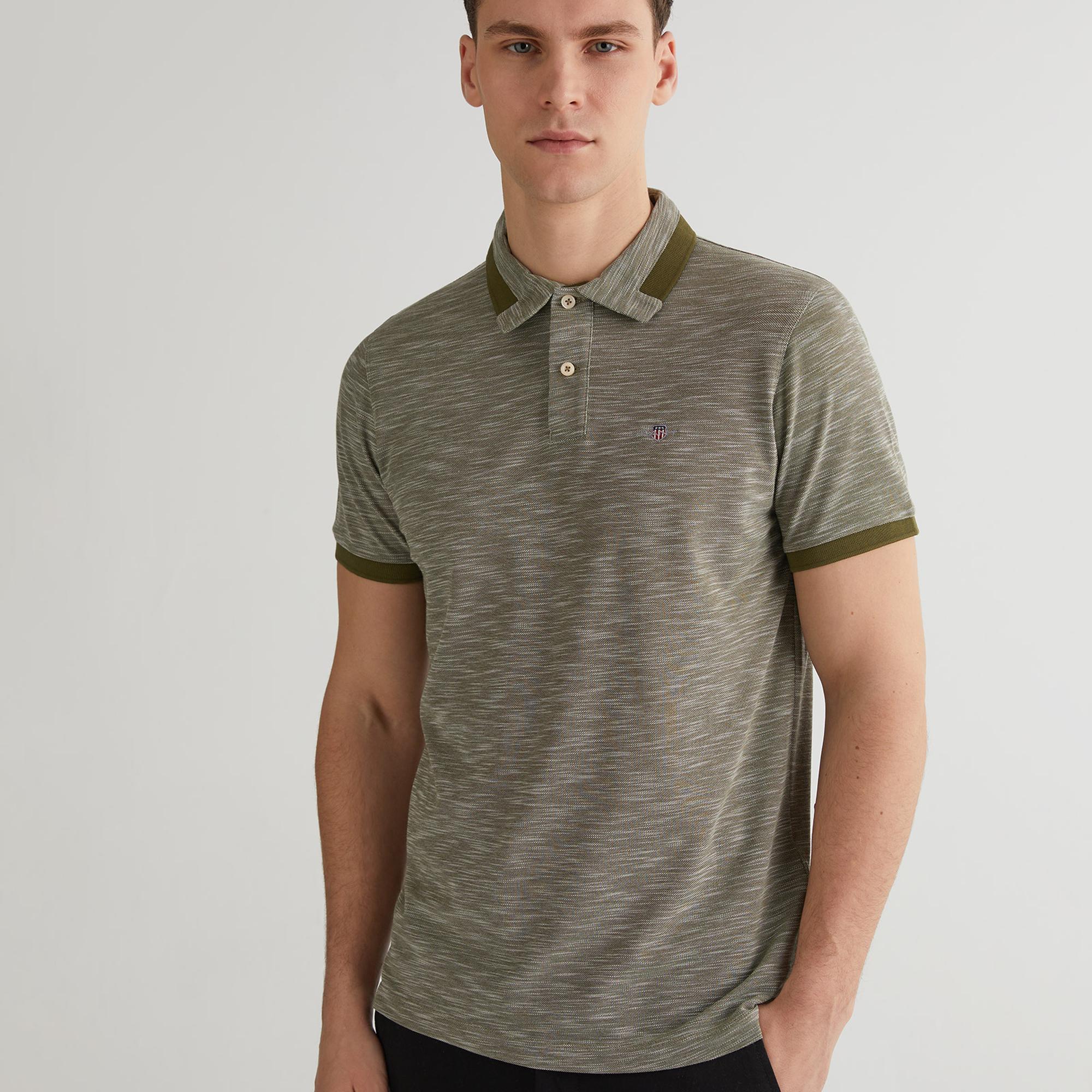 GANT Erkek Yeşil Regular Fit Polo