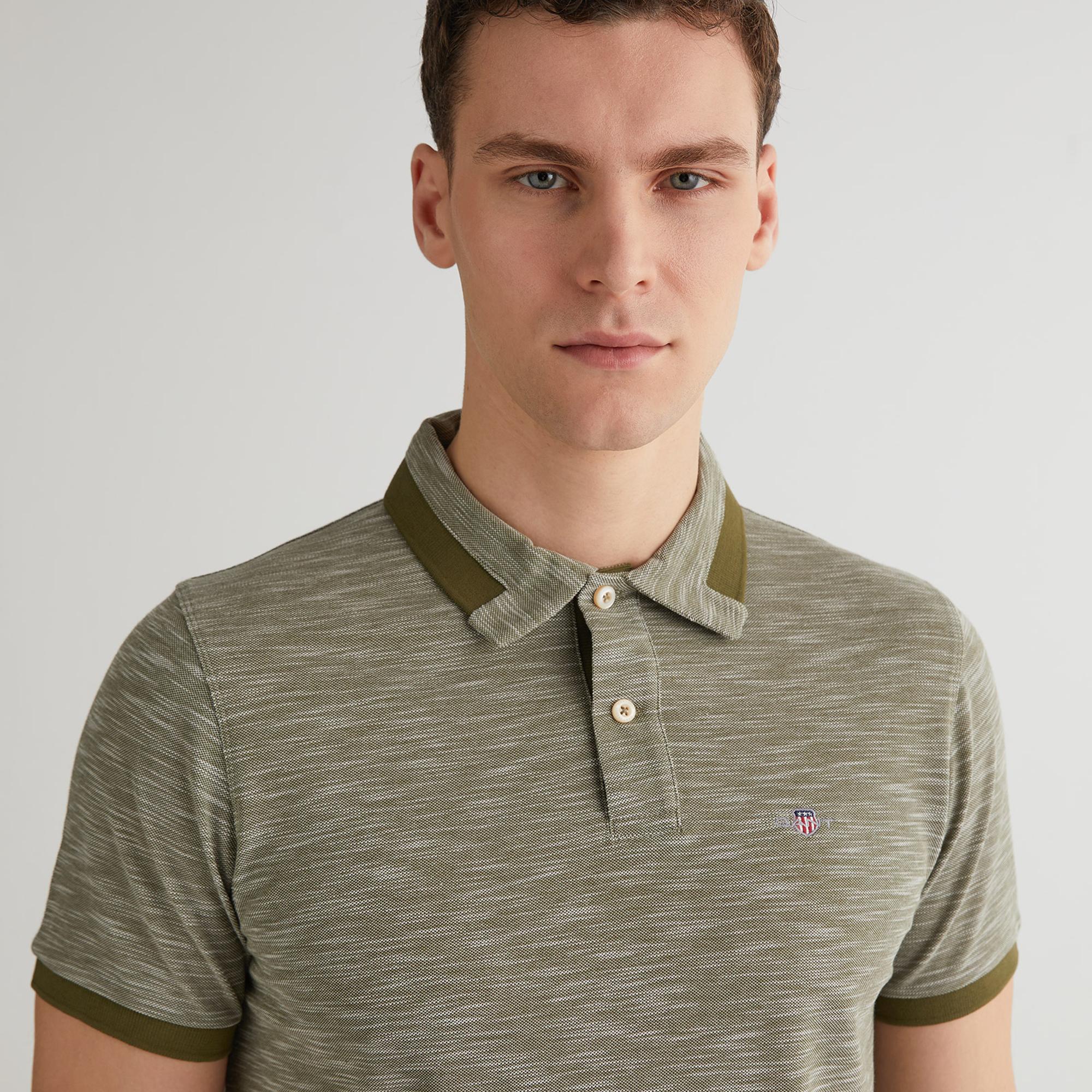 GANT Erkek Yeşil Regular Fit Polo