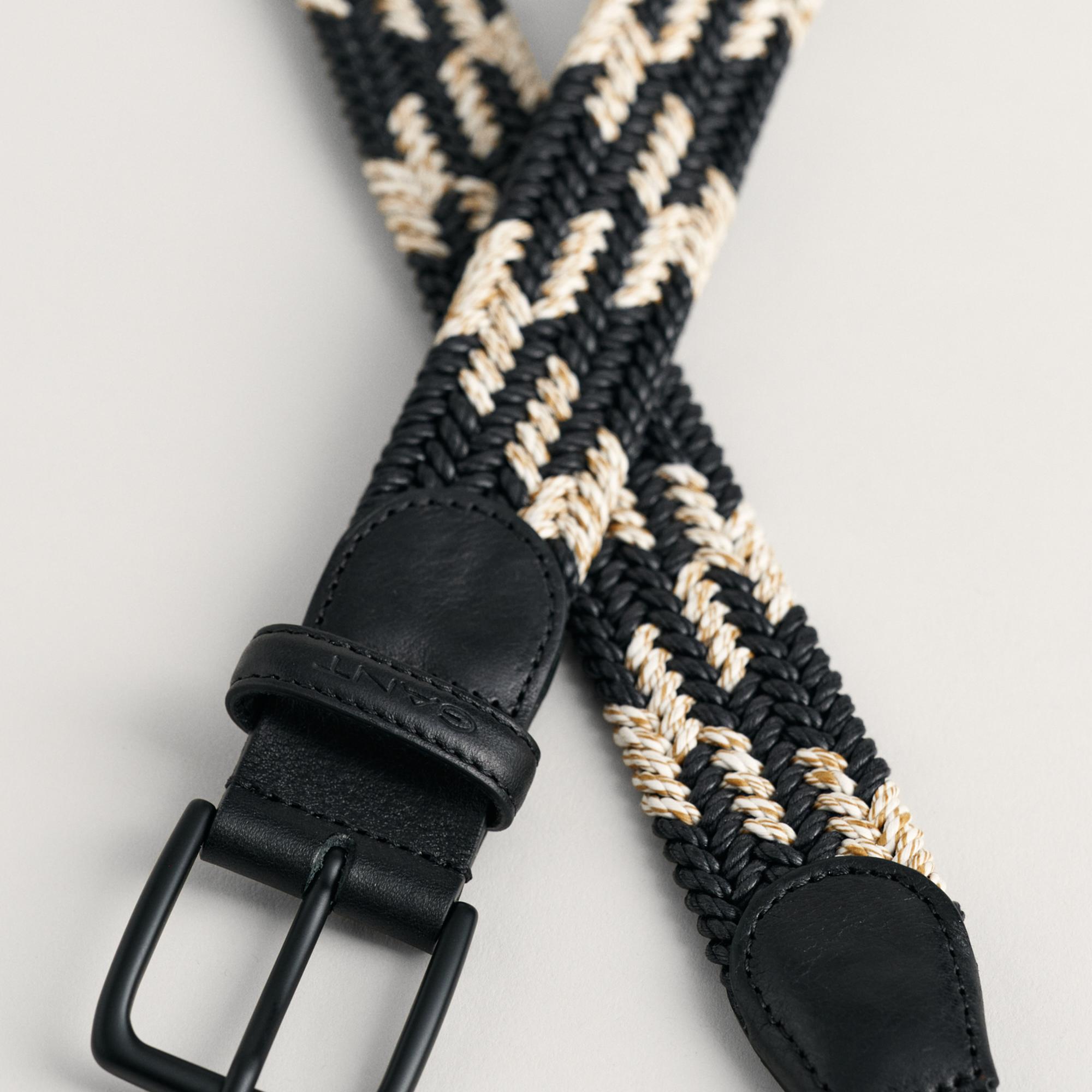 GANT Erkek Siyah Desenli Kemer