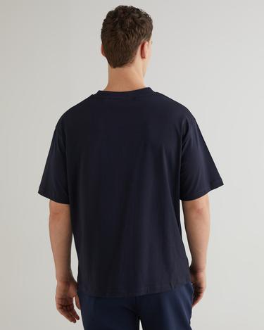  GANT Erkek Lacivert Relaxed Fit Bisiklet Yaka T-shirt