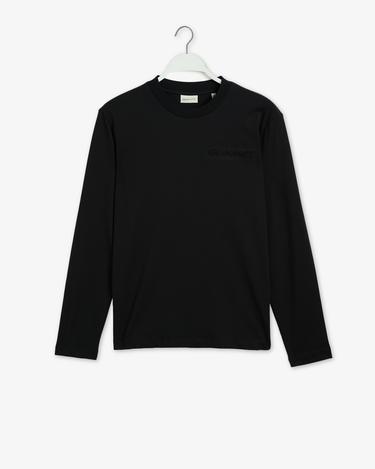  GANT Erkek Siyah Regular Fit Bisiklet Yaka Logolu T-shirt