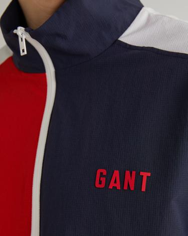  GANT Erkek Lacivert Dik Yaka Renk Bloklu Ceket