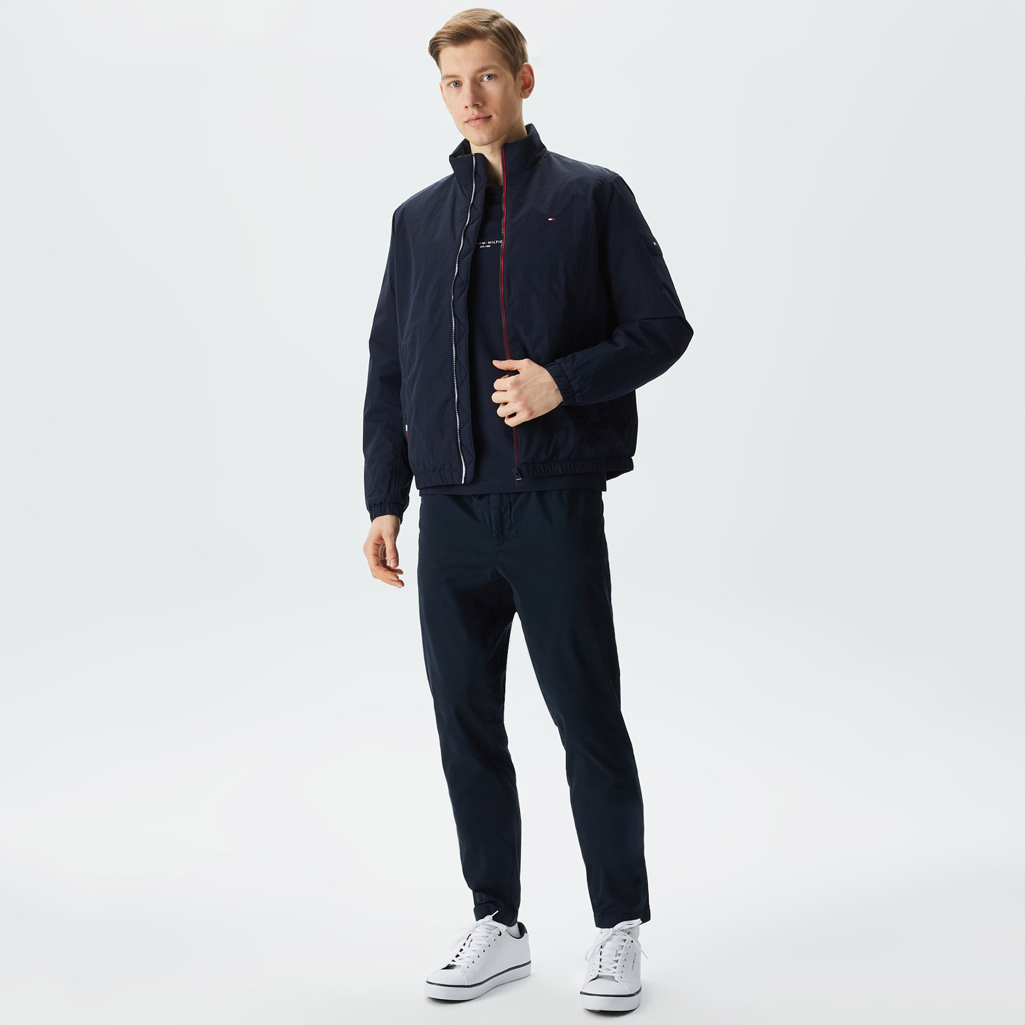  Tommy Hilfiger Blouson Erkek Lacivert Ceket
