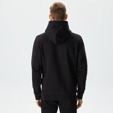  Tommy Jeans Reg Linear Logo Hoodie Erkek Siyah Sweatshirt