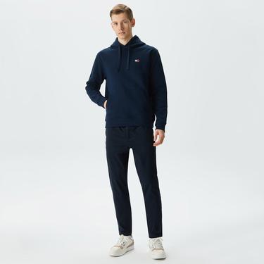  Tommy Jeans Reg Badge Hoodie Erkek Lacivert Sweatshirt