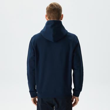  Tommy Jeans Reg Badge Hoodie Erkek Lacivert Sweatshirt