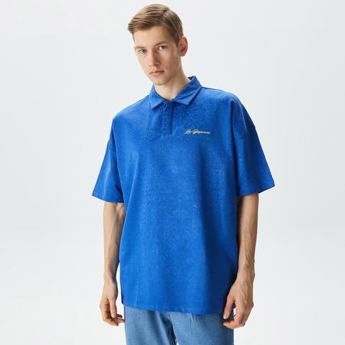  Les Benjamins Kısmet Voyage East to West 009 Erkek Mavi Polo T-Shirt