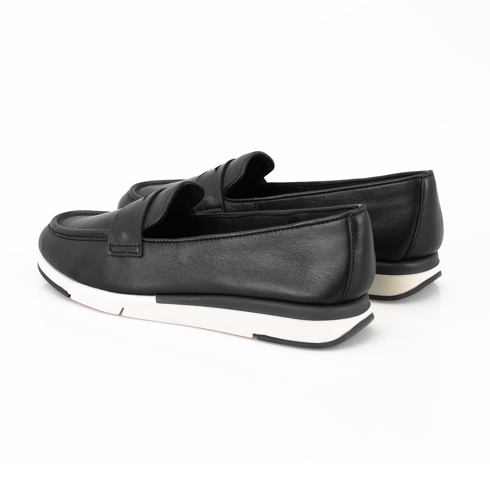 Kadın Siyah DesaComfort Deri Günlük Ayakkabı