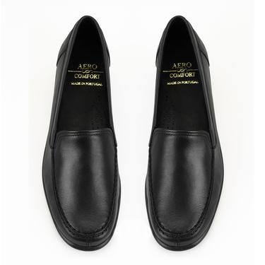  Kadın Siyah Deri DesaComfort Günlük Ayakkabı