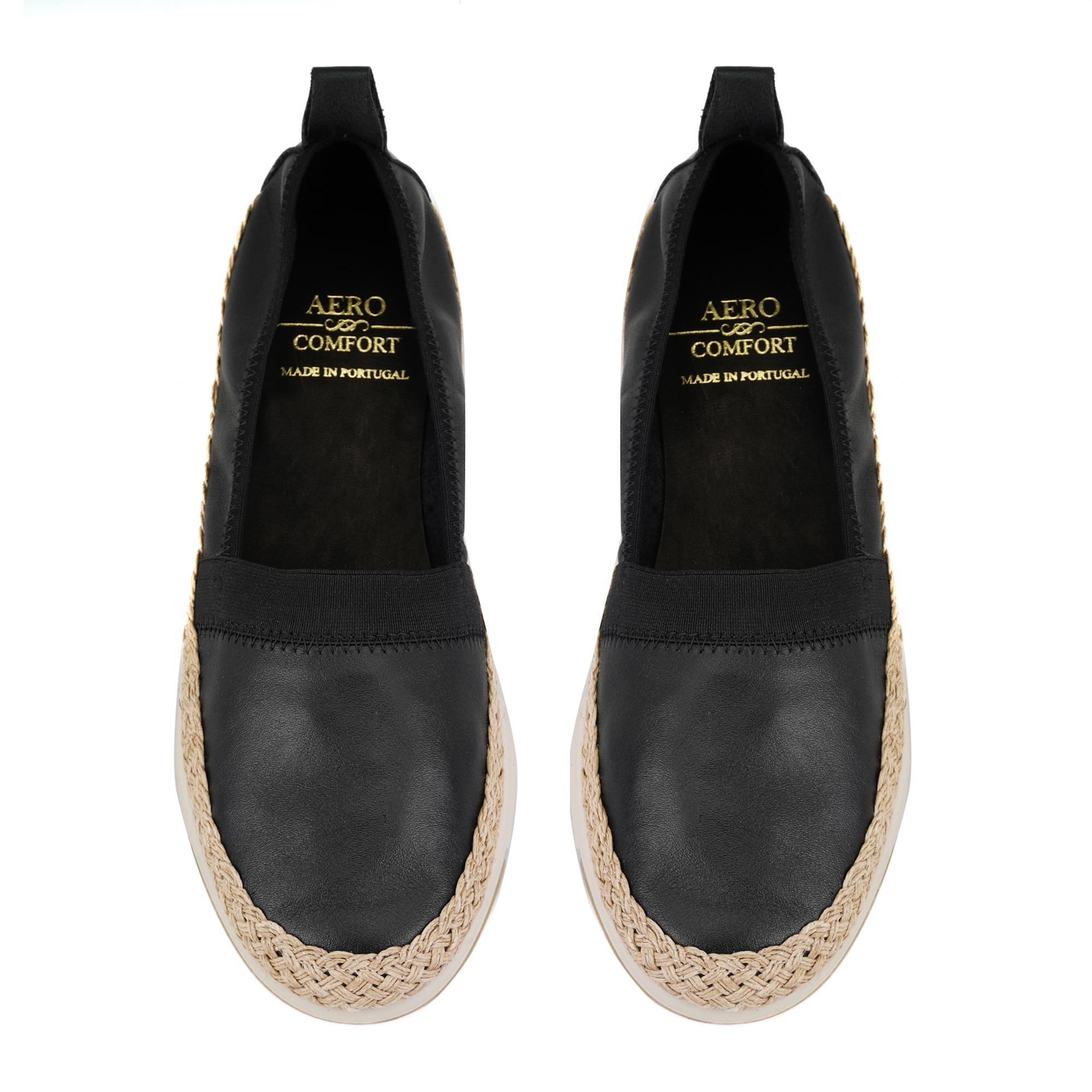 Kadın Siyah DesaComfort Deri Günlük Ayakkabı