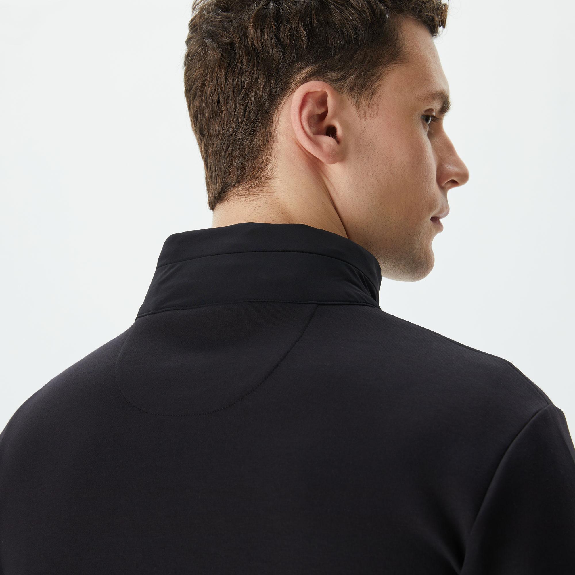 Erkek Regular Fit Kapüşonlu Siyah Sweatshirt