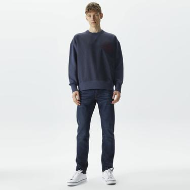  Tommy Hilfiger Small Crest Crewneck Erkek Mavi Sweatshirt