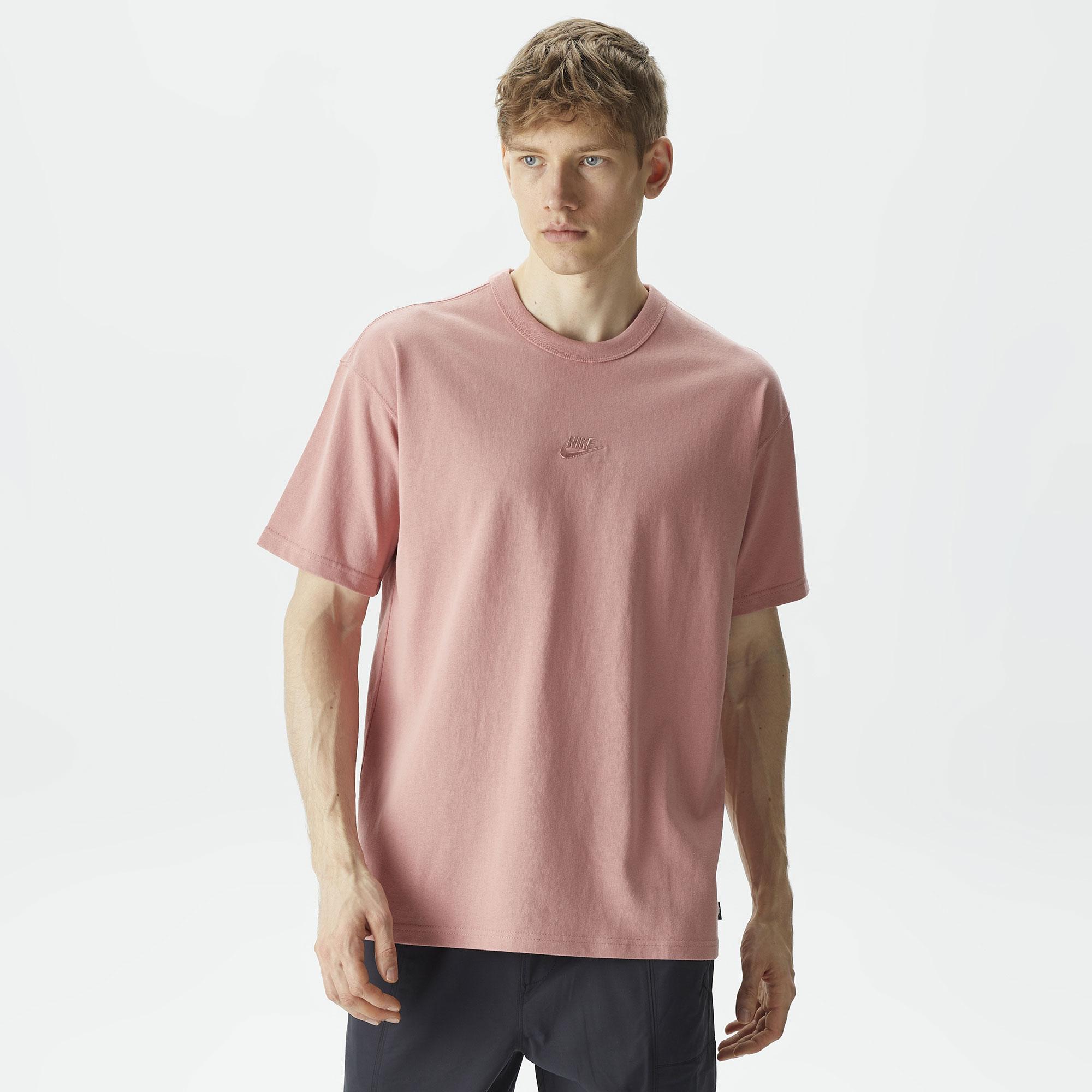 Nike Sportswear Premium Essentials Erkek Pembe T-Shirt