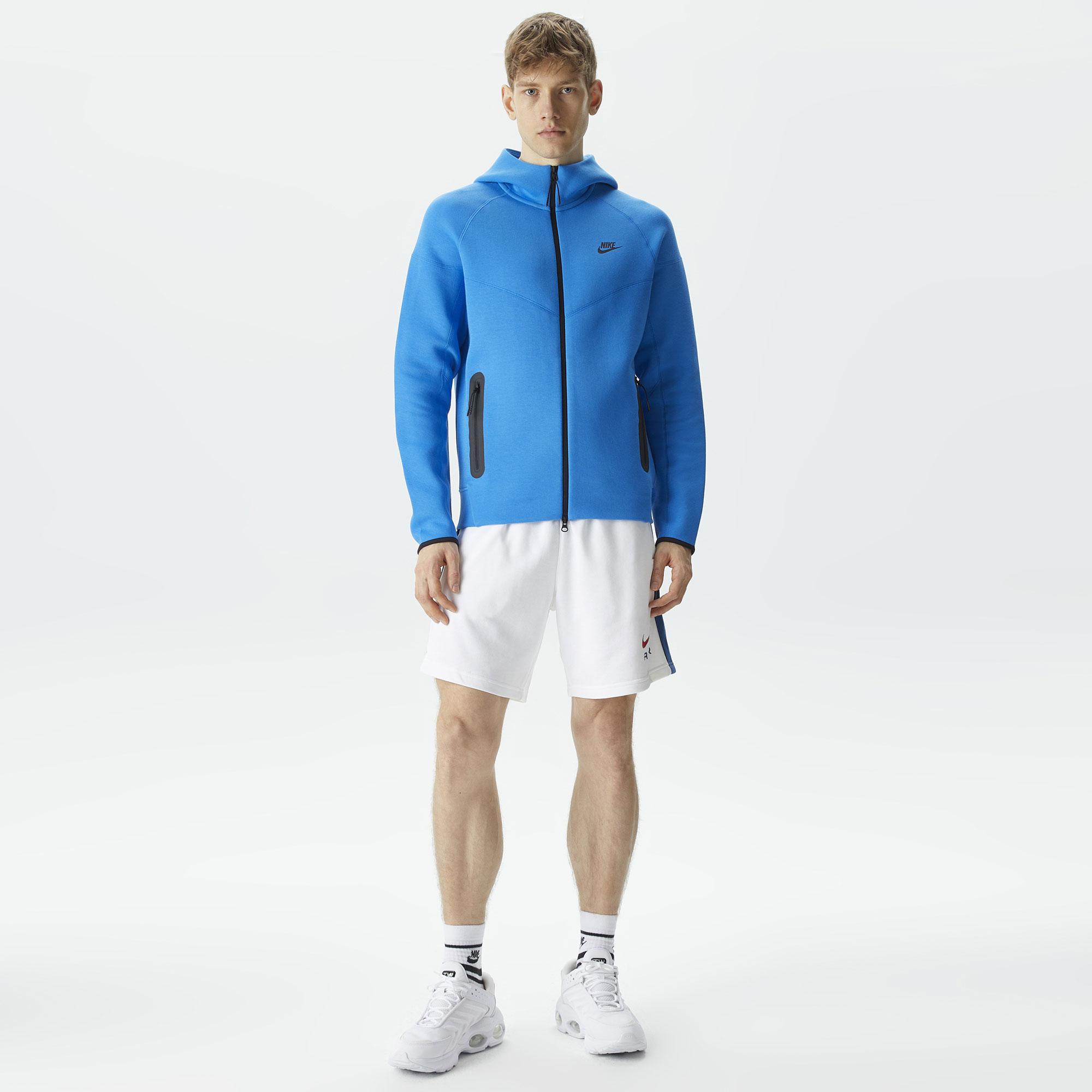 Nike Tech Fleece Erkek Mavi Sweatshirt