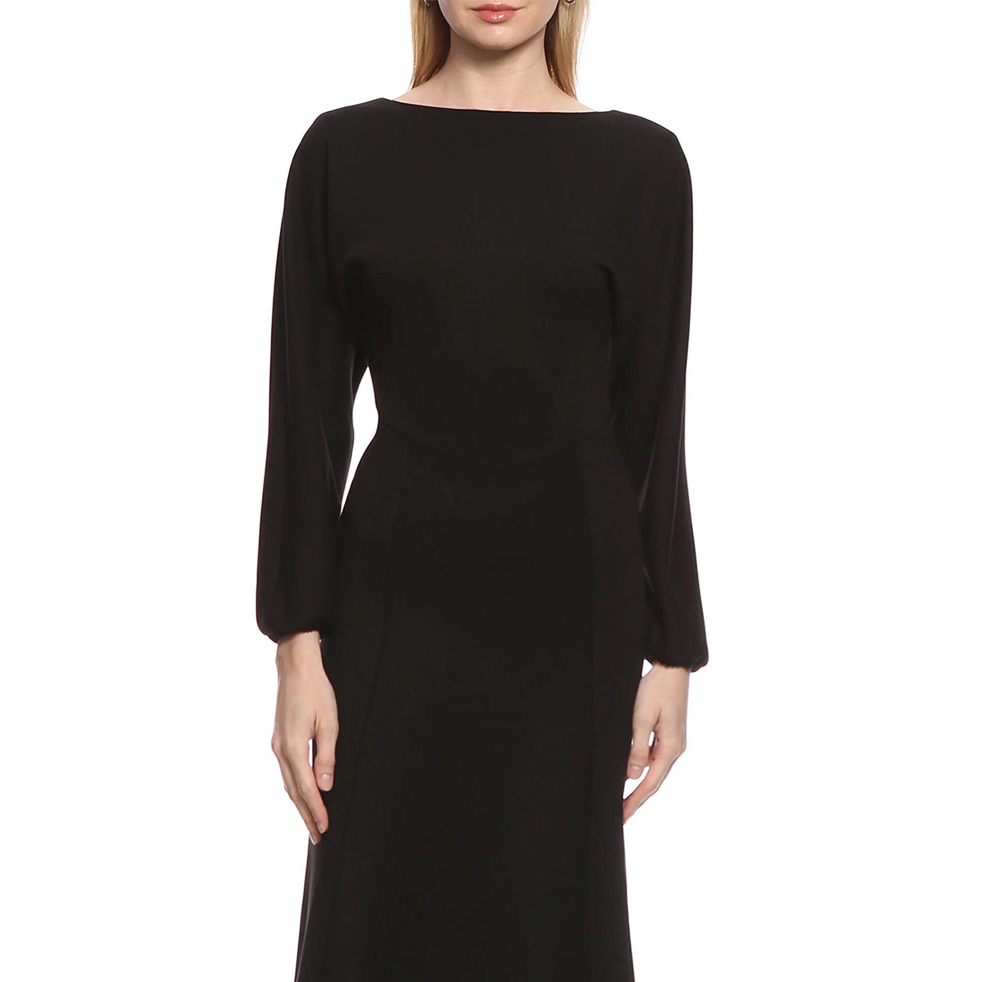 Marais Studio Kadın Sirana Siyah Jersey Elbise Siyah