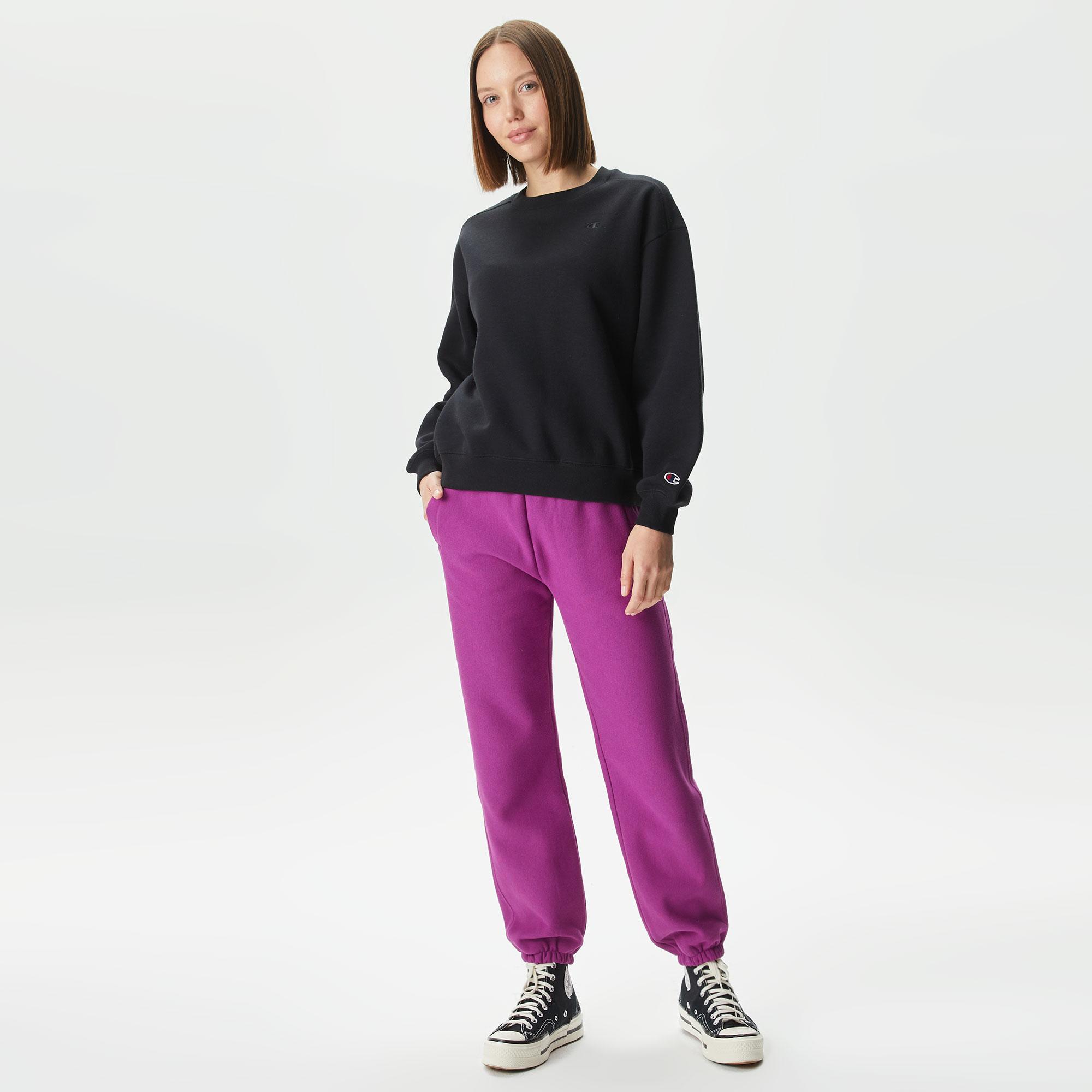 Champion Elastic Cuff Kadın Mor Eşofman Altı