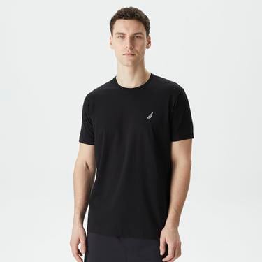  Nautica Erkek Siyah Standart Fit T-Shirt