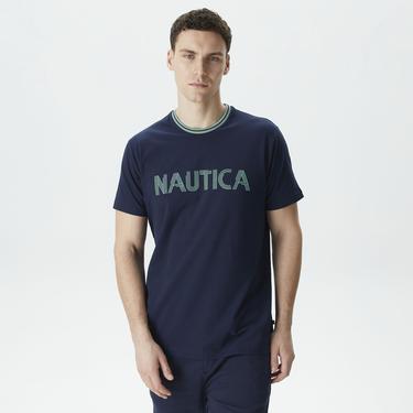  Nautica Erkek Lacivert Standart Fit T-Shirt