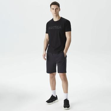  Nautica Erkek Siyah Standart Fit T-Shirt
