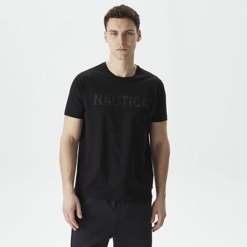  Nautica Erkek Siyah Standart Fit T-Shirt