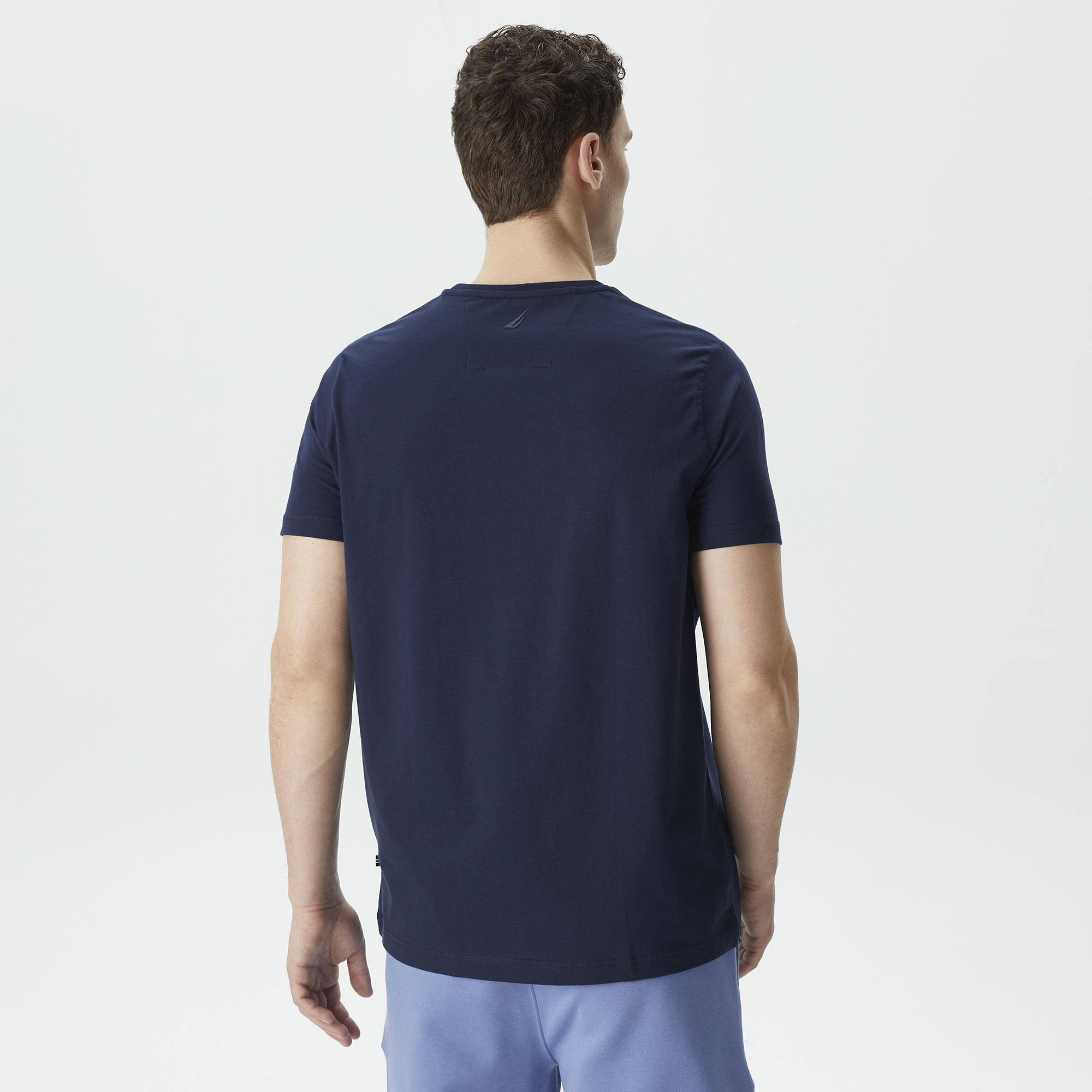 Nautica Erkek Lacivert Standart Fit T-Shirt