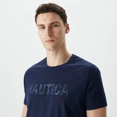  Nautica Erkek Lacivert Standart Fit T-Shirt