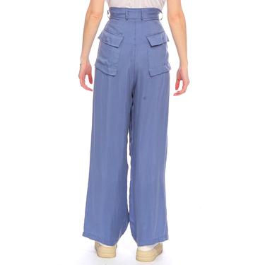  Marais Studio Kadın Lugana Blue Vegan Oversize Pantolon
