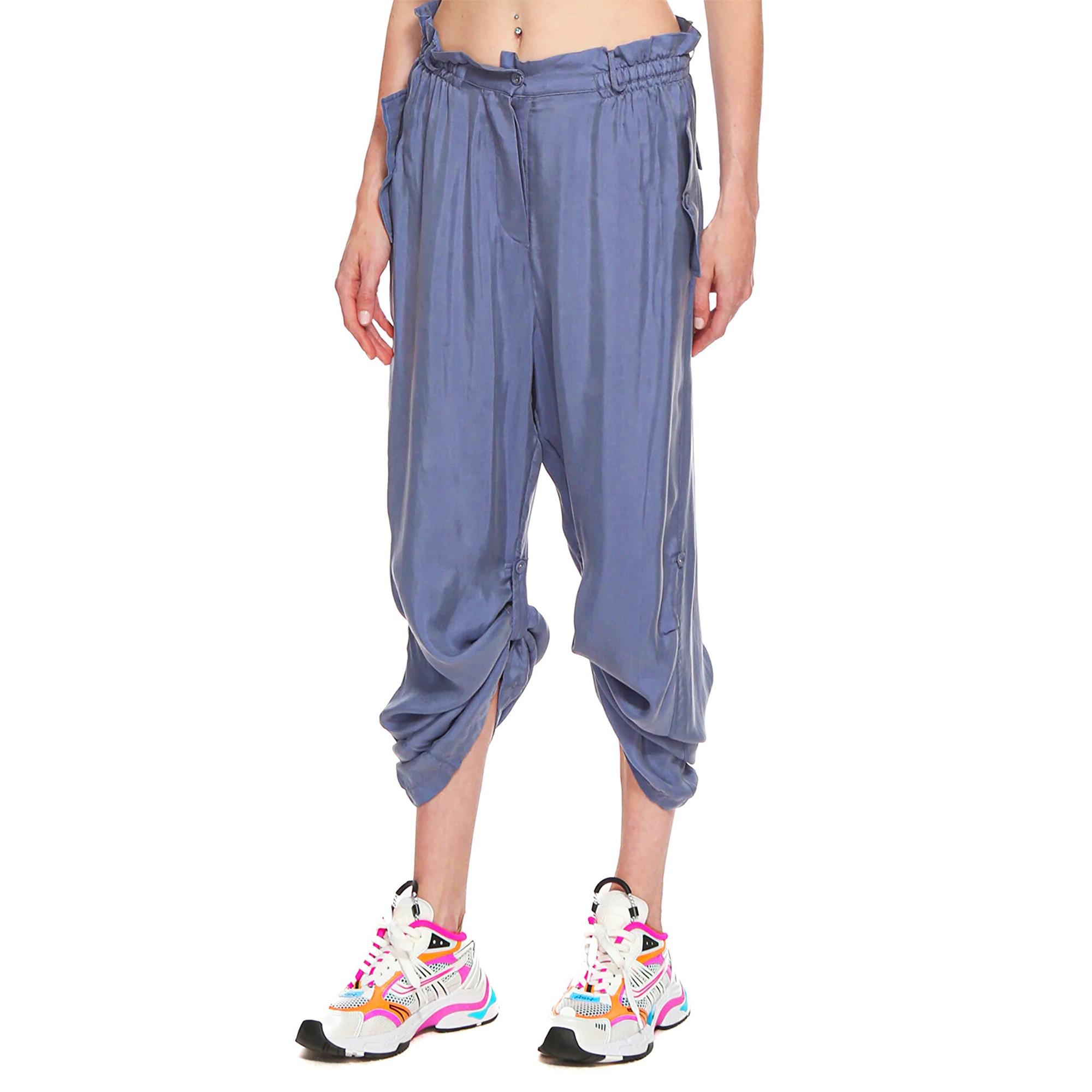 Marais Studio Kadın Lugana Blue Vegan Oversize Pantolon