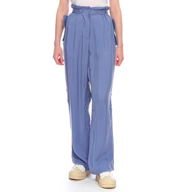  Marais Studio Kadın Lugana Blue Vegan Oversize Pantolon