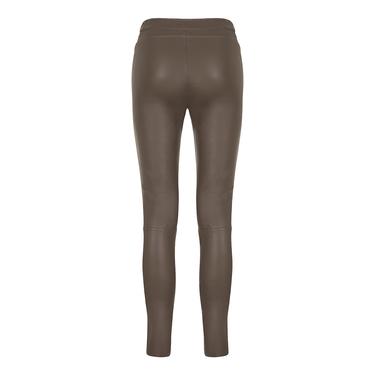  Marais Studio Kadın The Legging Deri Stretch Pantolon Taupe Rengi