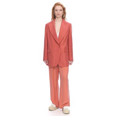  Marais Studio Kadın Barolo Vegan Keten Blazer Coral