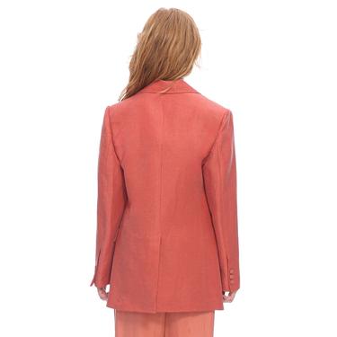  Marais Studio Kadın Barolo Vegan Keten Blazer Coral