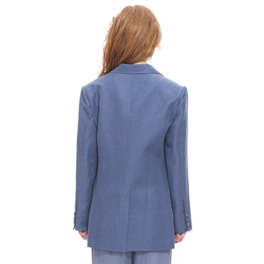  Marais Studio Kadın Barolo Vegan Keten Blazer Mavi