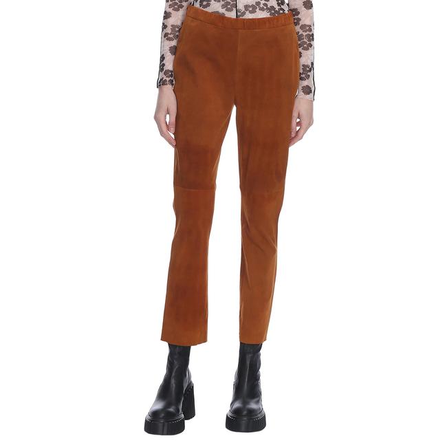  Marais Studio Kadın The Legging Deri Stretch Pantolon Konyak Rengi Güderi